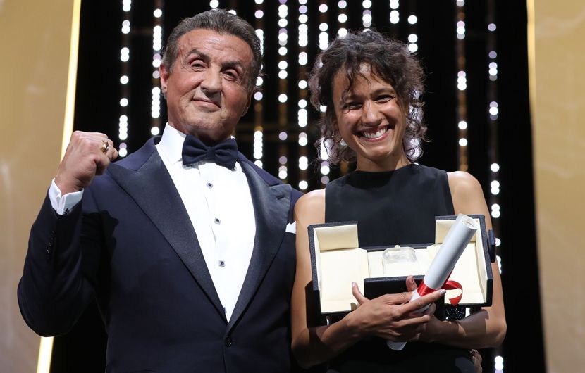 Sylvester Stallone with Mati Diop - Atlantique ( Atlantics ), Grand Prix award © Valery Hache / AFP
