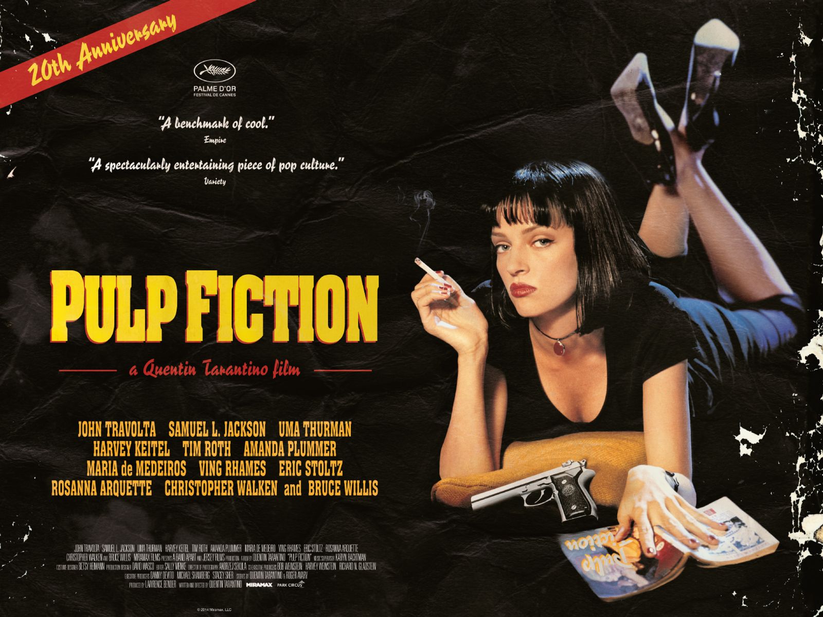 PULP FICTION - cover Poster, Affiche