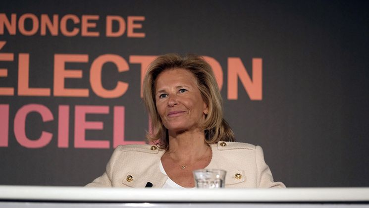 Iris Knobloch - Conférence de presse 2023 © Festival de Cannes / Mathilde Petit