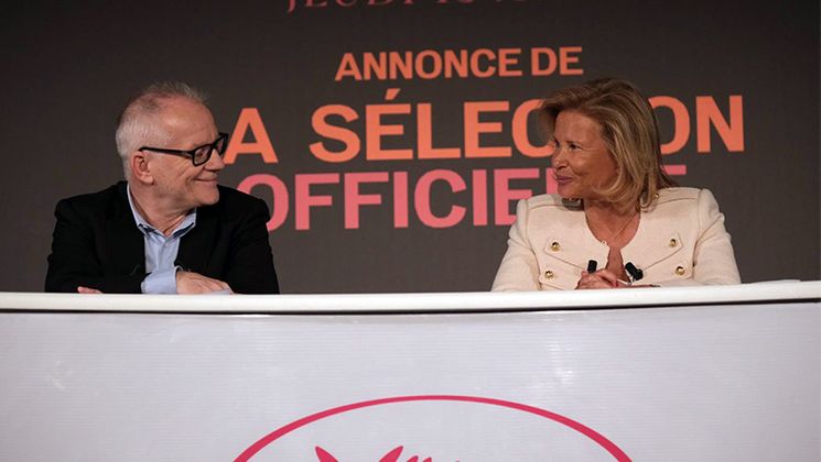 Thierry Frémaux et Iris Knobloch - Conférence de presse 2023 © Festival de Cannes / Mathilde Petit