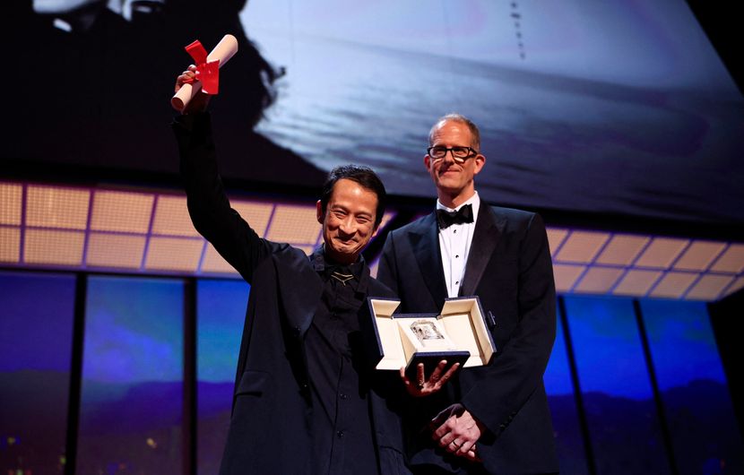 Tran Anh Hung & Pete Docter - LA PASSION DE DODIN BOUFFANT, Prix de la mise en scène © VALERY HACHE / AFP
