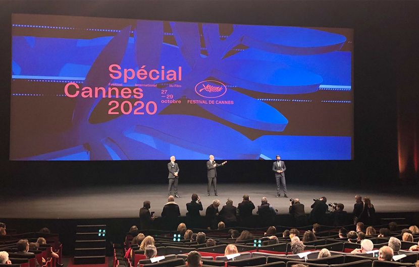 Thierry Frémaux, Pierre Lescure and David Lisnard declare the "Cannes 2020 Special" edition open © RR