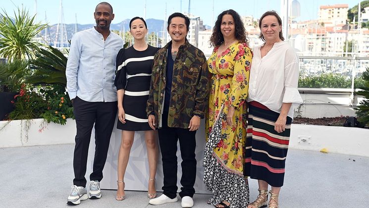 Charles King, Linh-Dan Pham, Justin Chon, Poppy Hanks and Kim Roth - Blue Bayou © Kate Green / Getty Images