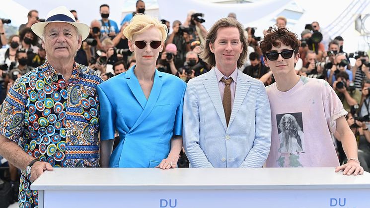 Bill Murray, Tilda Swinton, Wes Anderson and Timothée Chalamet - The Fench Dispatch © Pascal Le Segretain / Getty Images