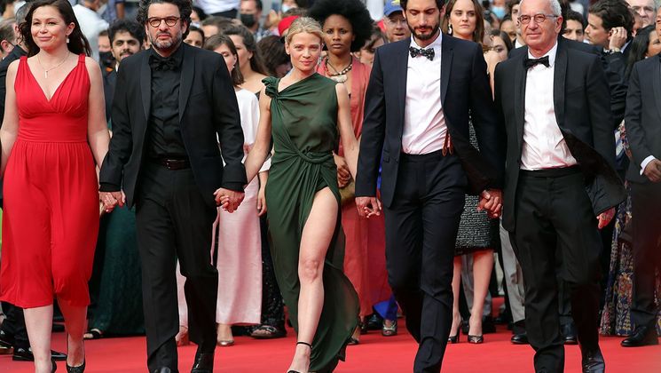 Audrey Abiven, Éric Caravaca, Mélanie Thierry, Romain Cogitore and Laurent Daillant - Members of the Caméra d'Or Jury © Vittorio Zunino Celotto / Getty Images