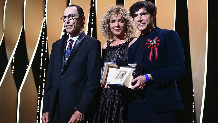 Valeria Golino, Ron Mael et Russell Mael - Annette, Prix de la mise en scène © Pascal Le Segretain / Getty Images