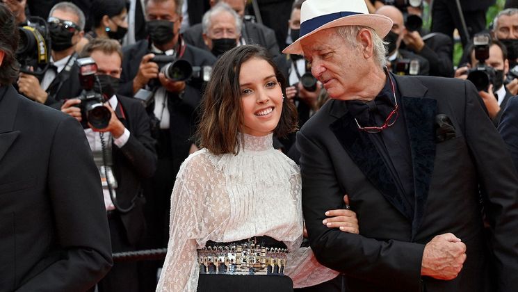 Lyna Khoudri and Bill Murray - The French Dispatch © John Macdougall / AFP