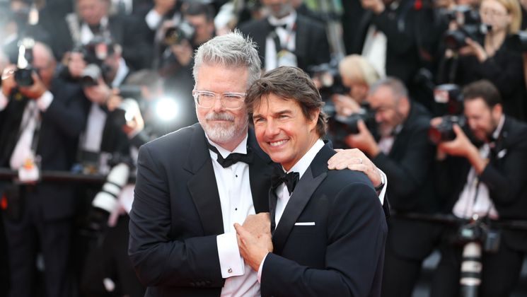Tom Cruise & Christopher McQuarrie - Montée des marches de Top Gun : Maverick © Maxence Parey / FDC