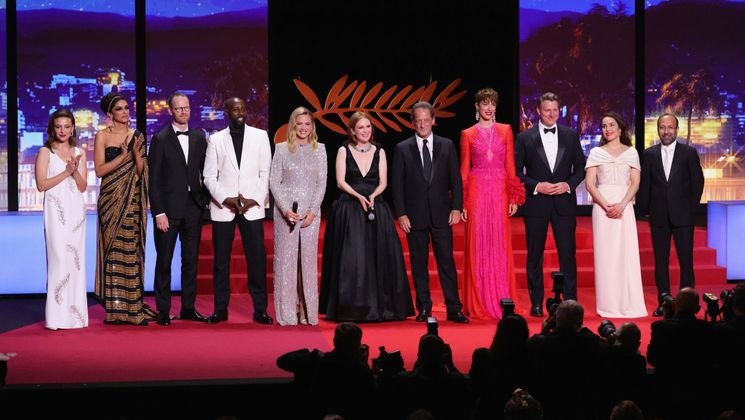 Virginie Efira, Julianne Moore and the Feature Film Jury - Opening Ceremony © Andreas Rentz / GettyImages