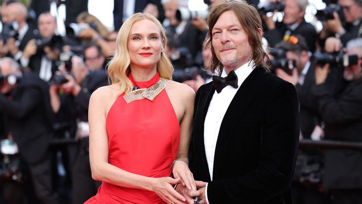 Diane Kruger, Norman Reedus - Red carpet entrance of the 75th anniversary party of the Festival de Cannes © Valery HACHE / AFP