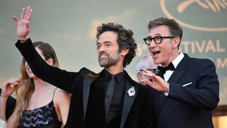 Romain Duris, Michel Hazanavicius - Opening Ceremony © Loic Venance / AFP