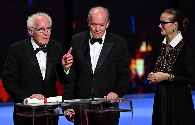 Jean-Pierre et Luc Dardenne, Carole Bouquet - TORI ET LOKITA, Prix du 75ème © Christophe Simon / AFP
