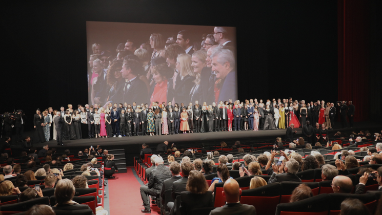 Celebrating film during the 75th anniversary Ceremony © Joachim Tournebize / FDC