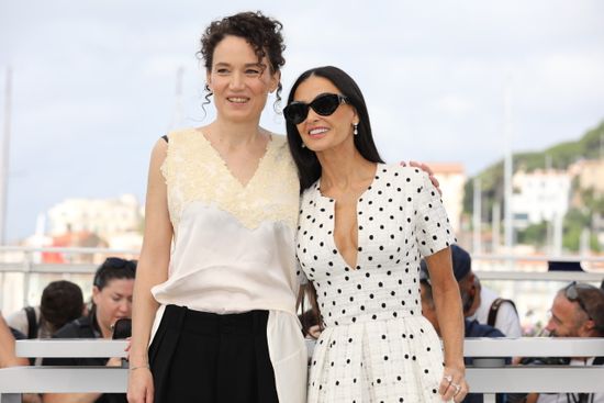 Coralie Fargeat & Demi Moore – Photocall THE SUBSTANCE