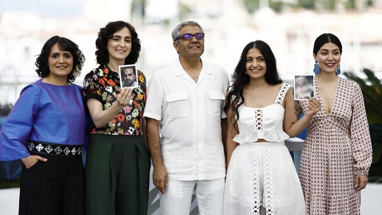 THE SEED OF THE SACRED FIG film cast - Photocall © Sameer Al-Doumy / AFP