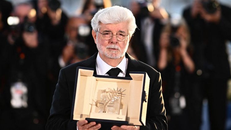 George Lucas – Honorary Palme d’or - Photocall © LOIC VENANCE / AFP)
