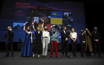 Le Jury et les lauréats de la Cinéfondation 2020 © Pascal Le Segretain / Getty Images