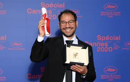 Sameh Alaa, lauréat de la Palme d’or du court métrage 2020 © Pascal Le Segretain/Getty Images